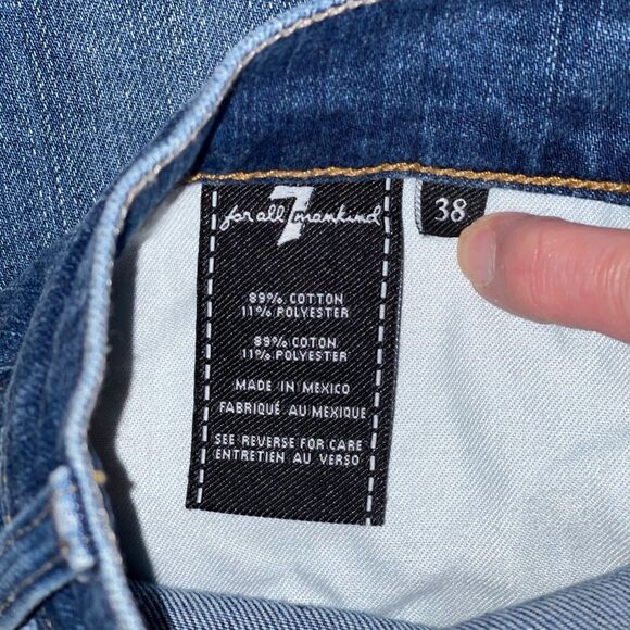 Jeans 7 For All Mankind Austyn size 38 Nice Preowned Condition Bootcut - Picture 4 of 7